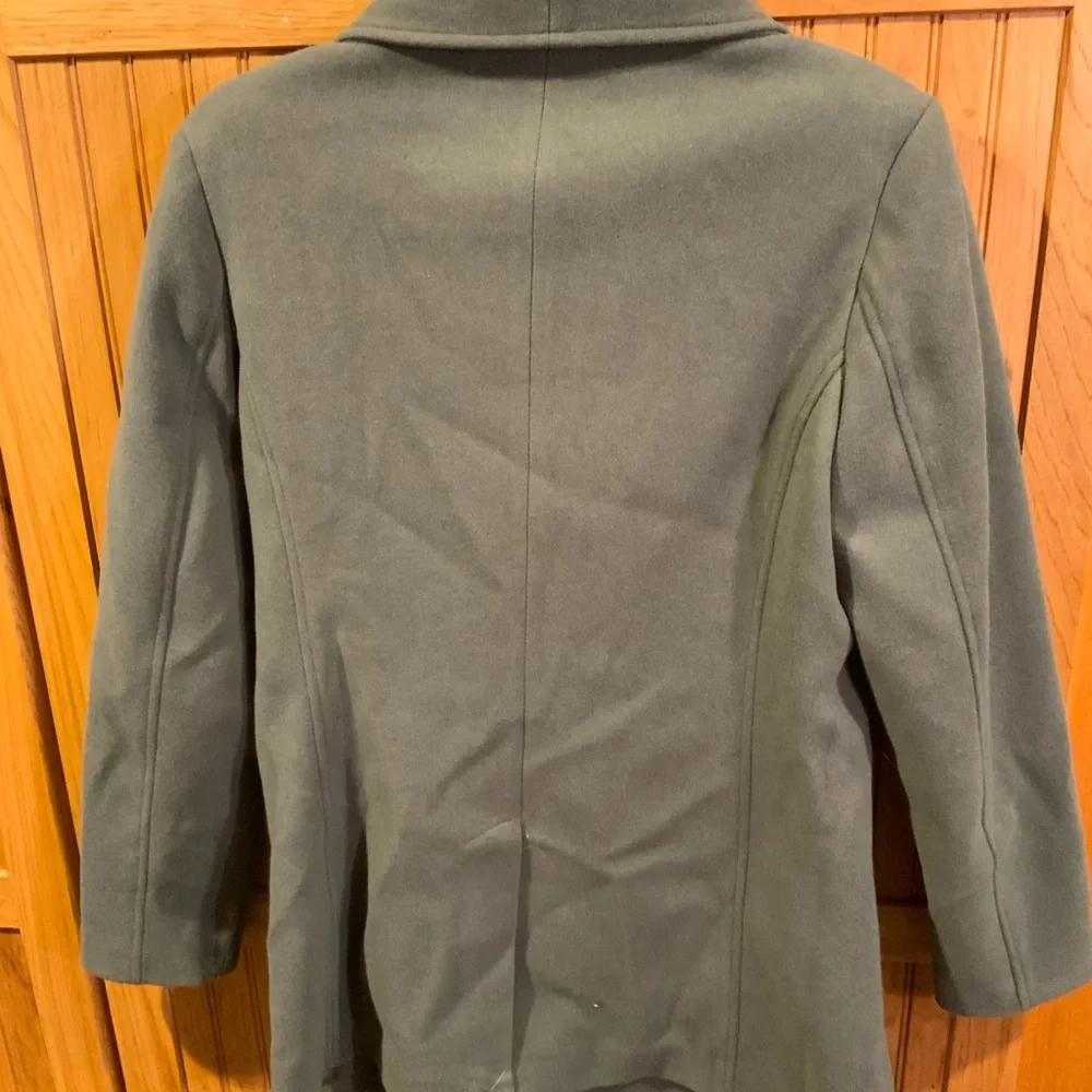 Bernardo Double-Breasted Gray Pea Coat - Picture 2 of 7